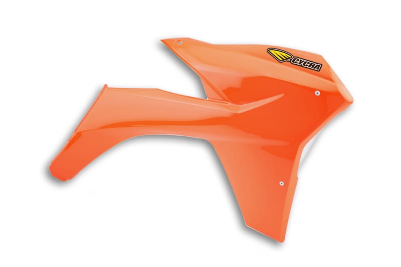 Cycra — Cycra 11-13 KTM 125-500 SX/XC/SX-F/XC-F/XC-W/XCF-W/EXC-F Powerflow Radiator Shrouds - Orange