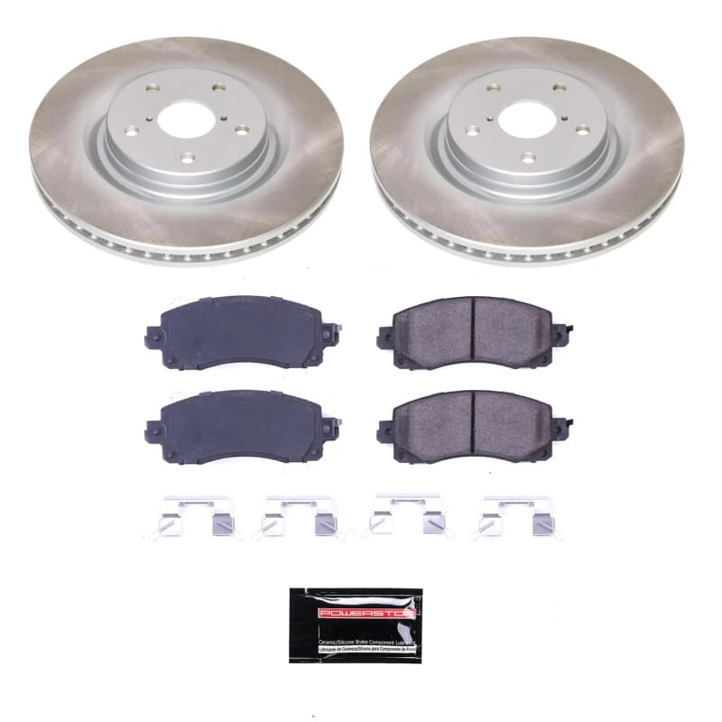 PowerStop — Semi-Coated Rotor and Low-Dust Ceramic Brake Pad Kit