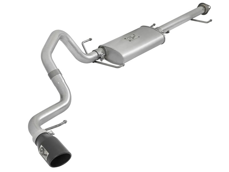 aFe — Scorpion 2-1/2 IN Aluminized Steel Cat-Back Exhaust System w/ Black Tip