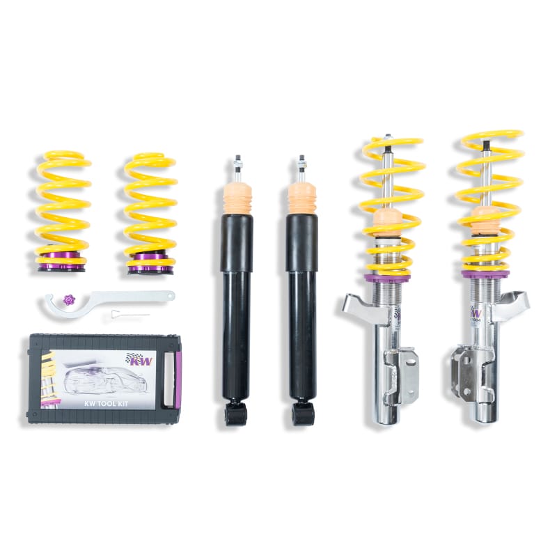 KW — Height adjustable stainless steel coilovers with adjustable rebound damping
KW COILOVER KIT V2 - 15226005