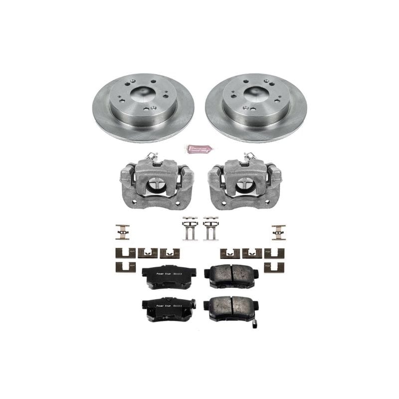 PowerStop — OE Stock Replacement Low-Dust Ceramic Brake Pad, Rotor and Caliper Kit