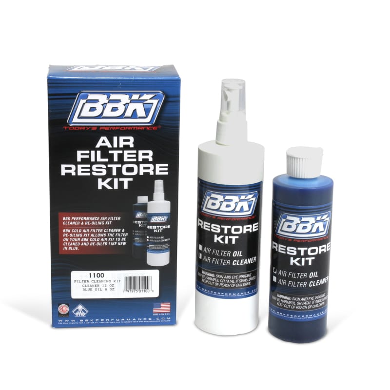 BBK — BBK AIR FILTER CLEANER & BLUE RE-OILING KIT - UNIVERSAL
Power-Plus Series® Air Filter Cleaning/Recharger Kit