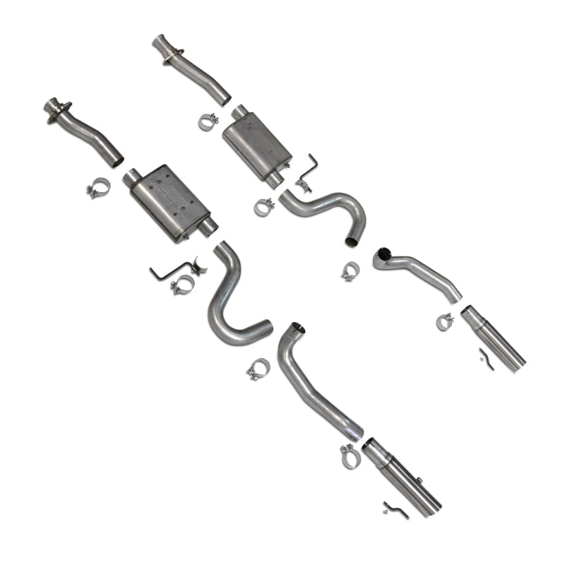 BBK — 1986-2004 MUSTANG GT LX COBRA VARITUNE FULL CAT BACK EXHAUST SYSTEM SS TIPS
Vari-Tune Adjustable Cat Back Exhaust System