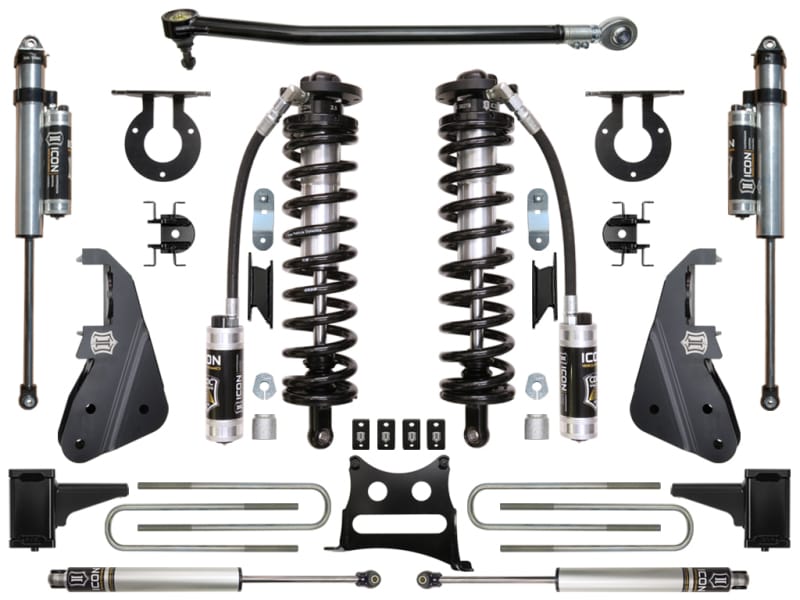 ICON — 17-UP FORD F-250/F-350 4-5.5" STAGE 4 COILOVER CONVERSION SYSTEM
17-22 FORD F-250/F-350 4-5.5" STAGE 4 COILOVER CONVERSION SYSTEM
