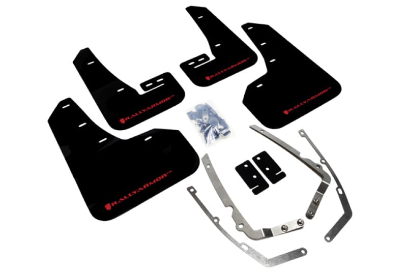 Rally Armor — Black Mud Flap/Red Logo