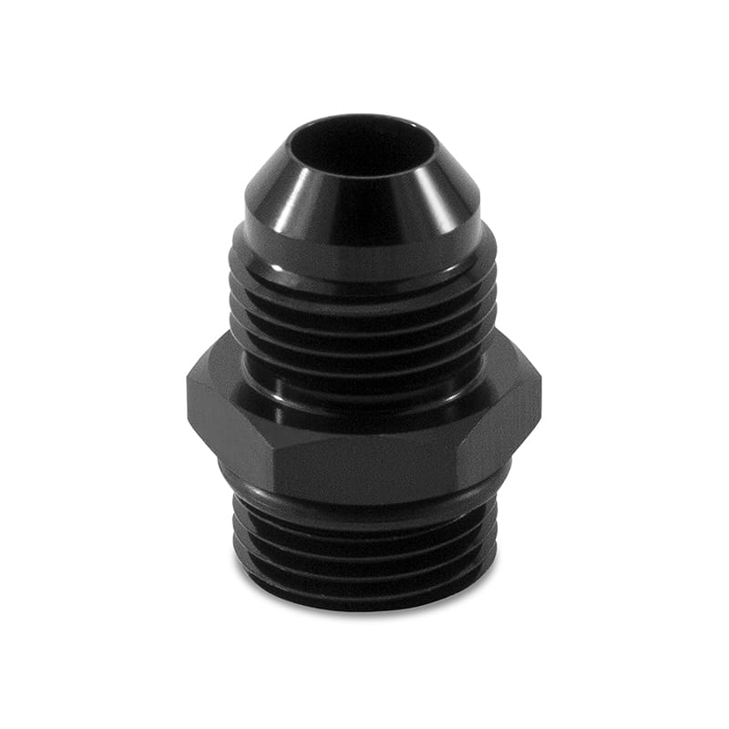 Mishimoto — Mishimoto -8ORB to -8AN Aluminum Fitting - Black
-8ORB to -8AN Aluminum Fitting, Black