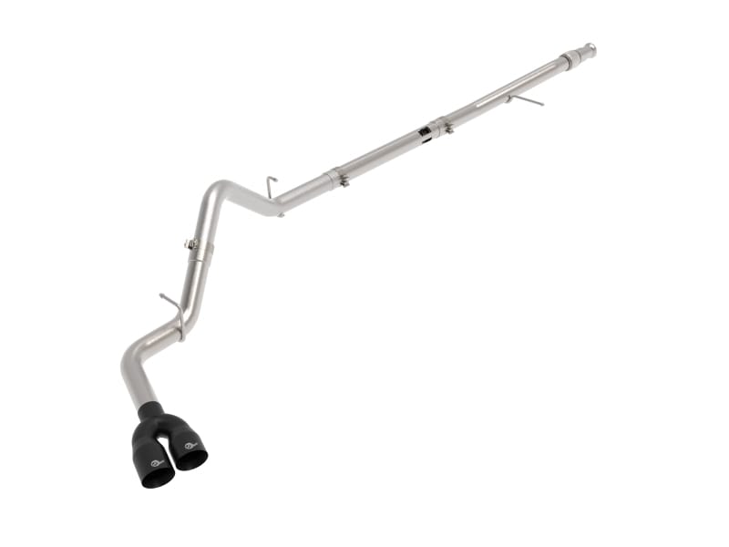 aFe — Rebel XD Series 3 IN 304 Stainless Steel DPF-Back Exhaust w/Dual Black Tips