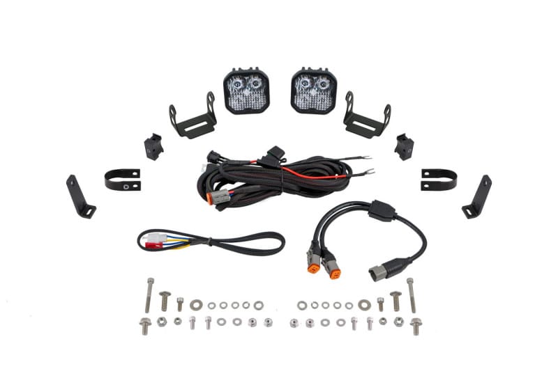 Diode Dynamics — Diode Dynamics SS3 LED Bumper 1 1/4 In Roll Bar Kit Sport - White Combo (Pair)