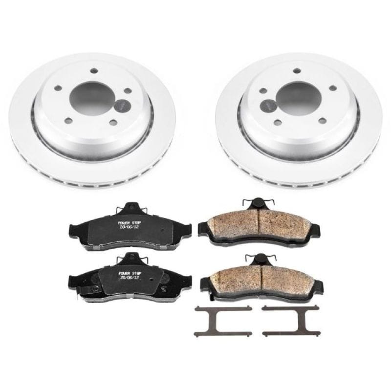 PowerStop — Genuine Geomet Coated Rotor and Low-Dust Ceramic Brake Pad Kit