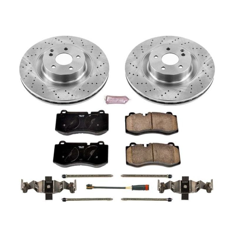 PowerStop — OE Stock Replacement Low-Dust Ceramic Brake Pad and Rotor Kit
