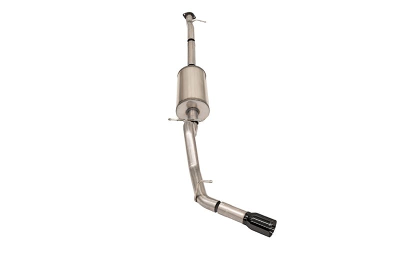 CORSA Performance — 3.0in. Cat-Back Single Side Exit with Single 5.0in. Black PVD Straight-Cut Tips