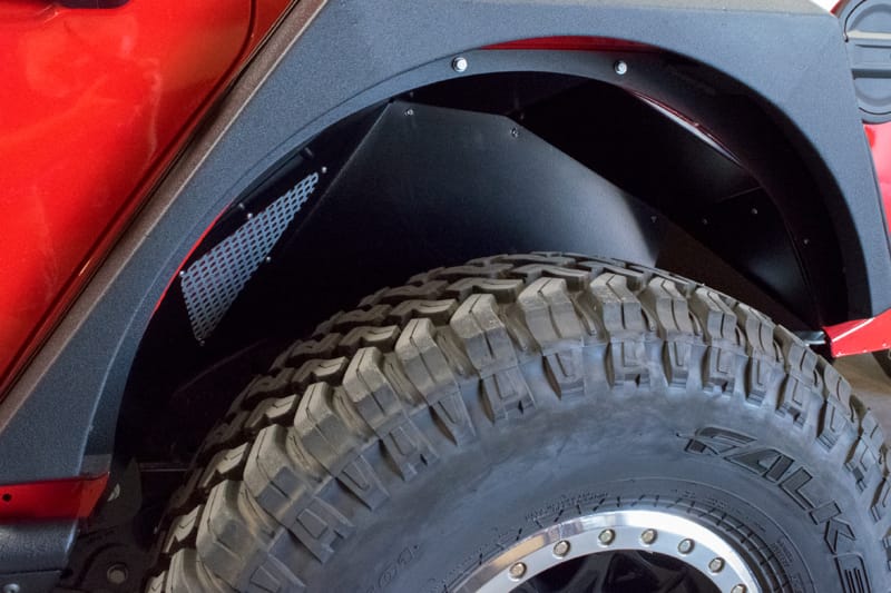 DV8 Offroad — Inner Fender; Rear; Black Finish