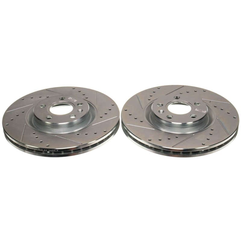 PowerStop — PowerStop Evolution Performance Drilled, Slotted & Plated Brake Rotor Pair