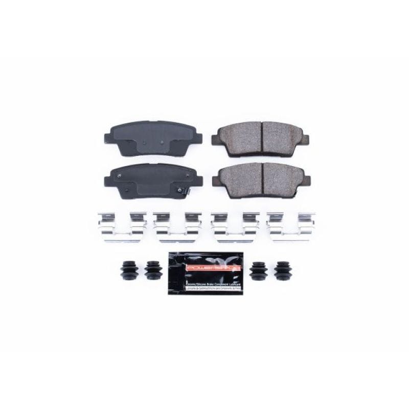 PowerStop — PowerStop - Z23 Daily Driver Carbon-Fiber Ceramic Brake Pads with Hardware Kit