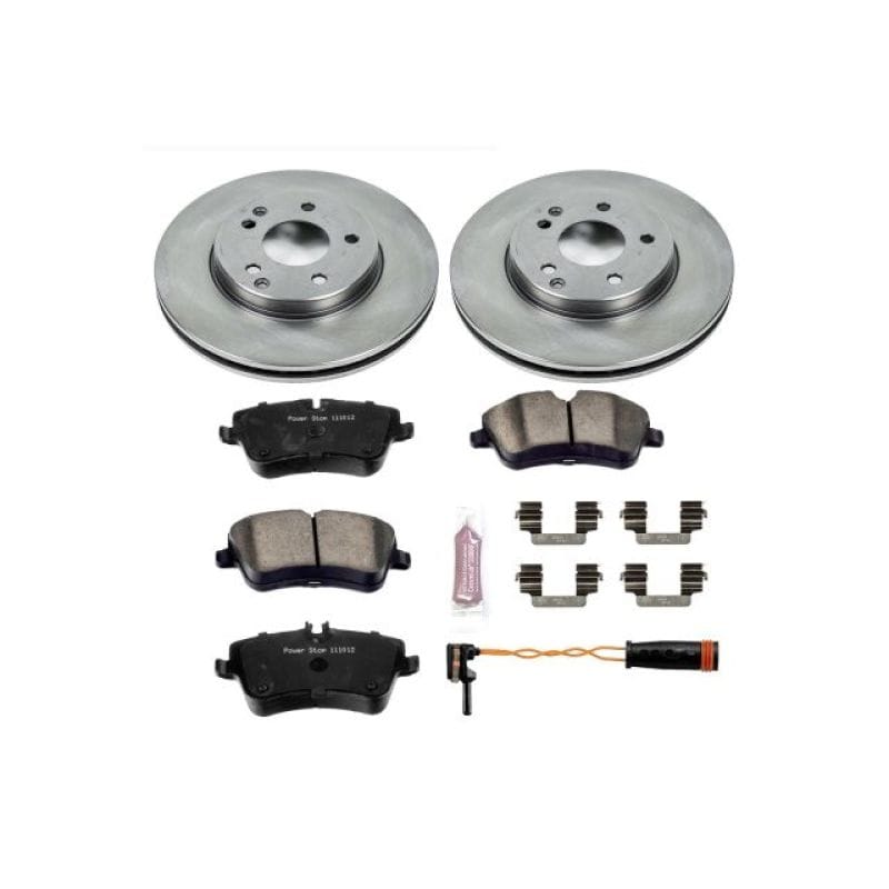 PowerStop — OE Stock Replacement Low-Dust Ceramic Brake Pad and Rotor Kit
