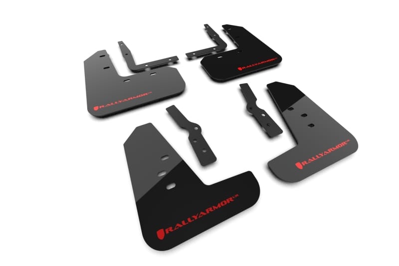 Rally Armor — Black Mud Flap/Red Logo