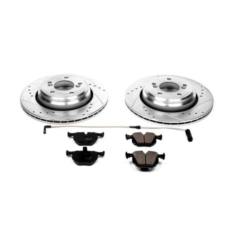 PowerStop — Z23 Daily Driver Carbon-Fiber Ceramic Brake Pad and Drilled & Slotted Rotor Kit