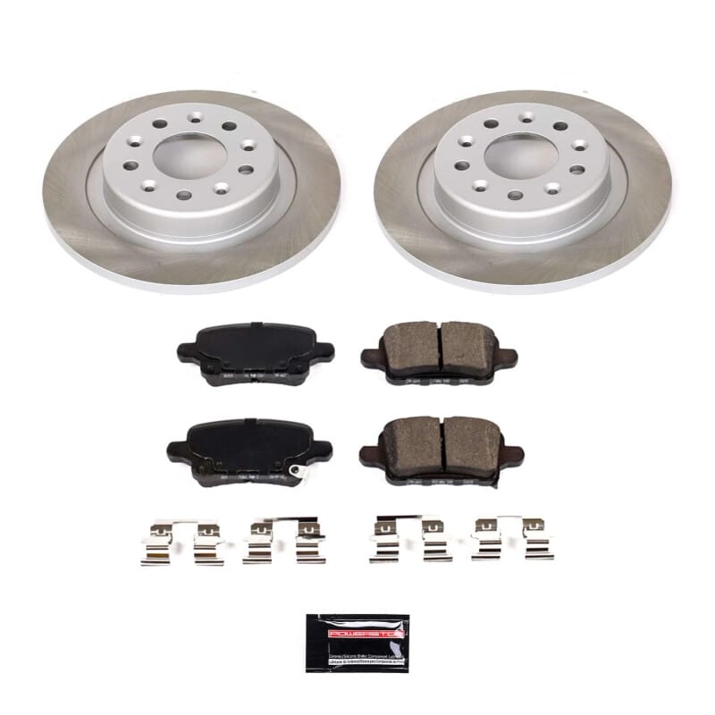 PowerStop — Semi-Coated Rotor and Low-Dust Ceramic Brake Pad Kit