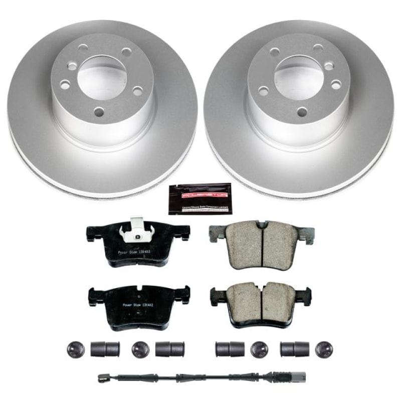 PowerStop — Genuine Geomet Coated Rotor and Carbon-Fiber Ceramic Brake Pad Kit