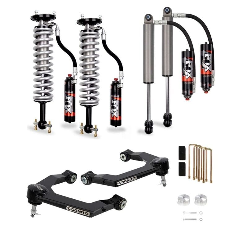 Cognito — Cognito 3-Inch Elite Leveling Lift Kit With Fox 2.5 Performance Elite Shocks