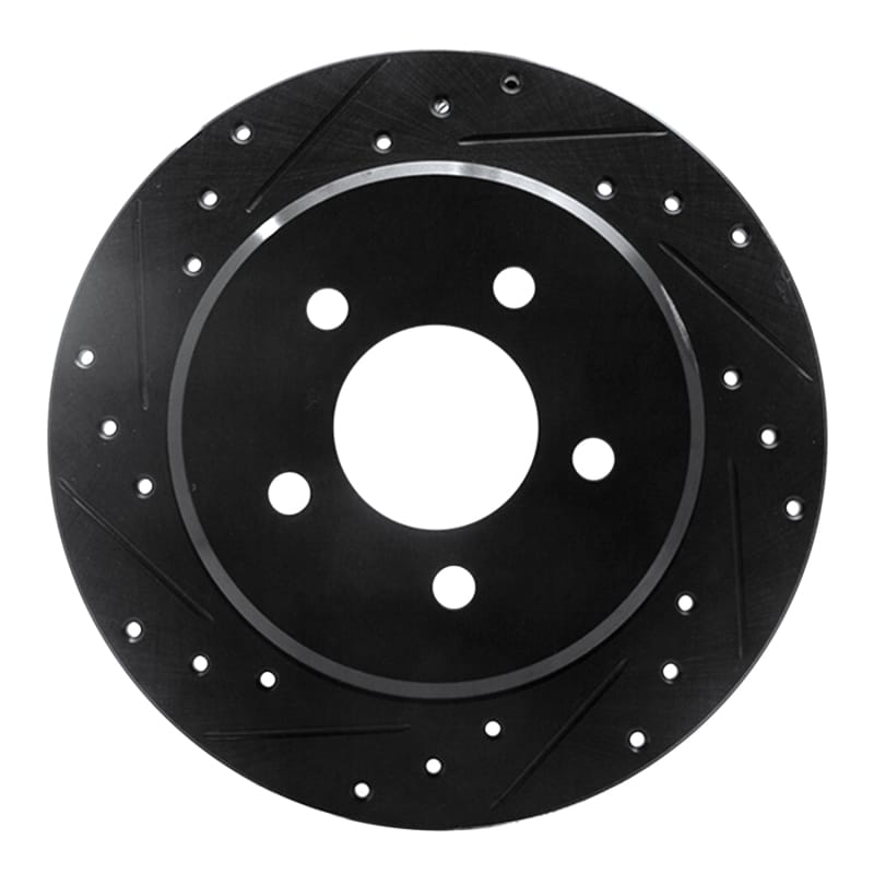 R1 Concepts — R1 Concepts Brake Rotor Drilled and Slotted Black