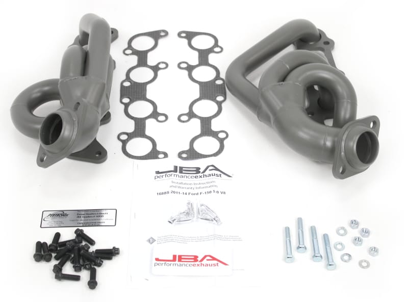 JBA — JBA 11-14 Ford F-150 5.0L Coyote 1-5/8in Primary Ti Ctd Cat4Ward Header
Exhaust Header