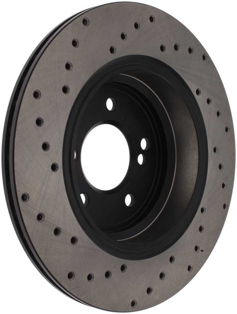 Stoptech — StopTech Sport Cross Drilled Brake Rotor; Rear Right