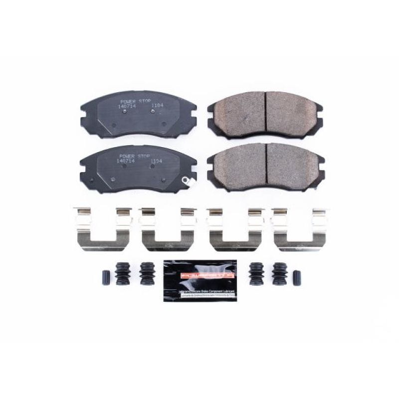 PowerStop — PowerStop - Z23 Daily Driver Carbon-Fiber Ceramic Brake Pads with Hardware Kit