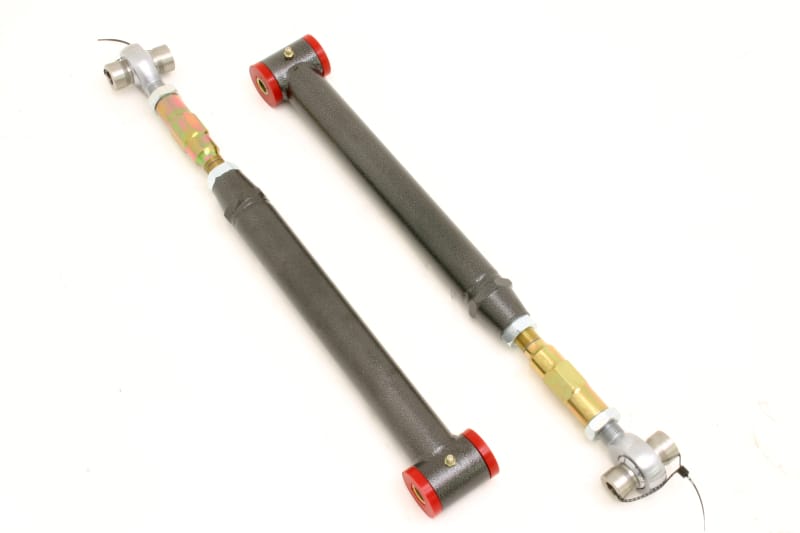 BMR Suspension — Lower Control Arms, DOM, On-car Adjustable, Polyurethane & Rod End Combo