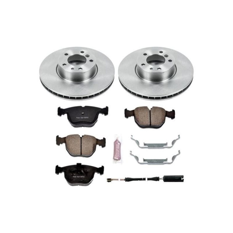 PowerStop — OE Stock Replacement Low-Dust Ceramic Brake Pad and Rotor Kit