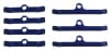 Moroso — Moroso Chevrolet Big Block Valve Cover Hold Downs - Steel - Blue Powder Coat - Set of 7