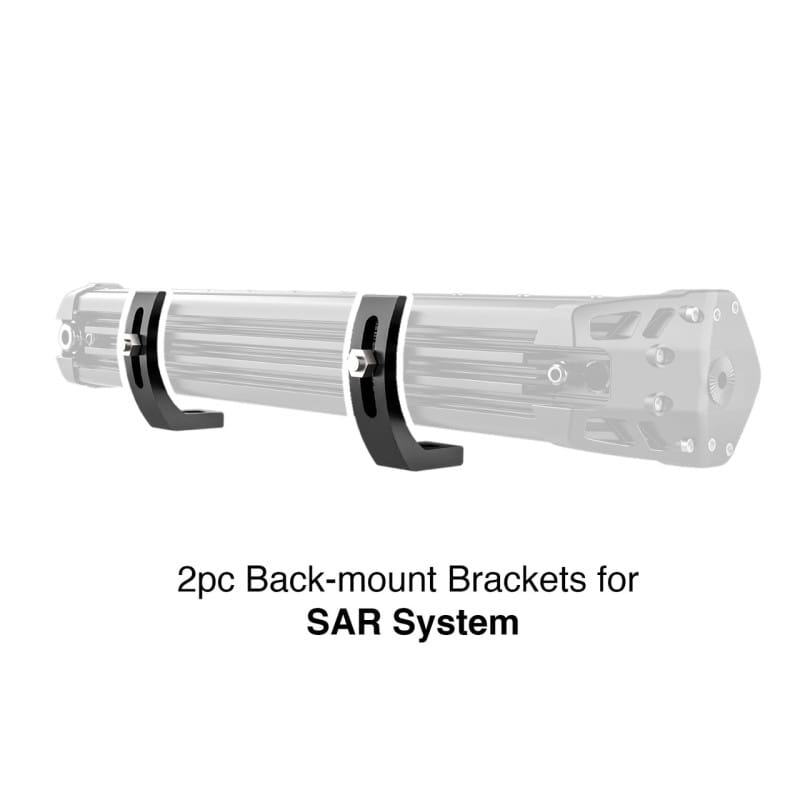 XKGLOW — XK Glow Back Mount Brackets for SAR Search Light Bars 2pc