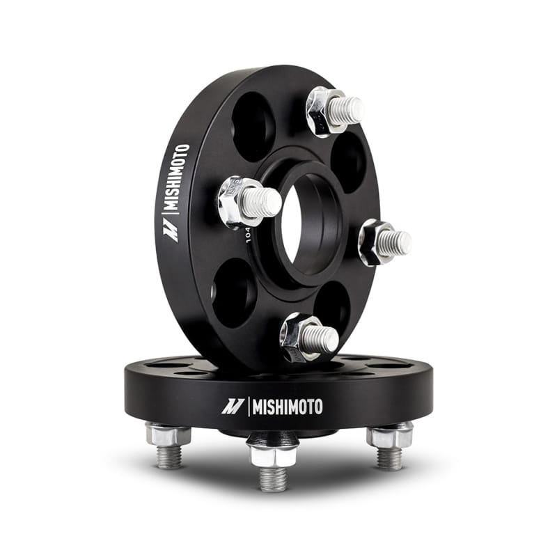 Mishimoto — Wheel Spacers, Black, 4x100, 56.1 Center Bore, M12x1.5, 15mm