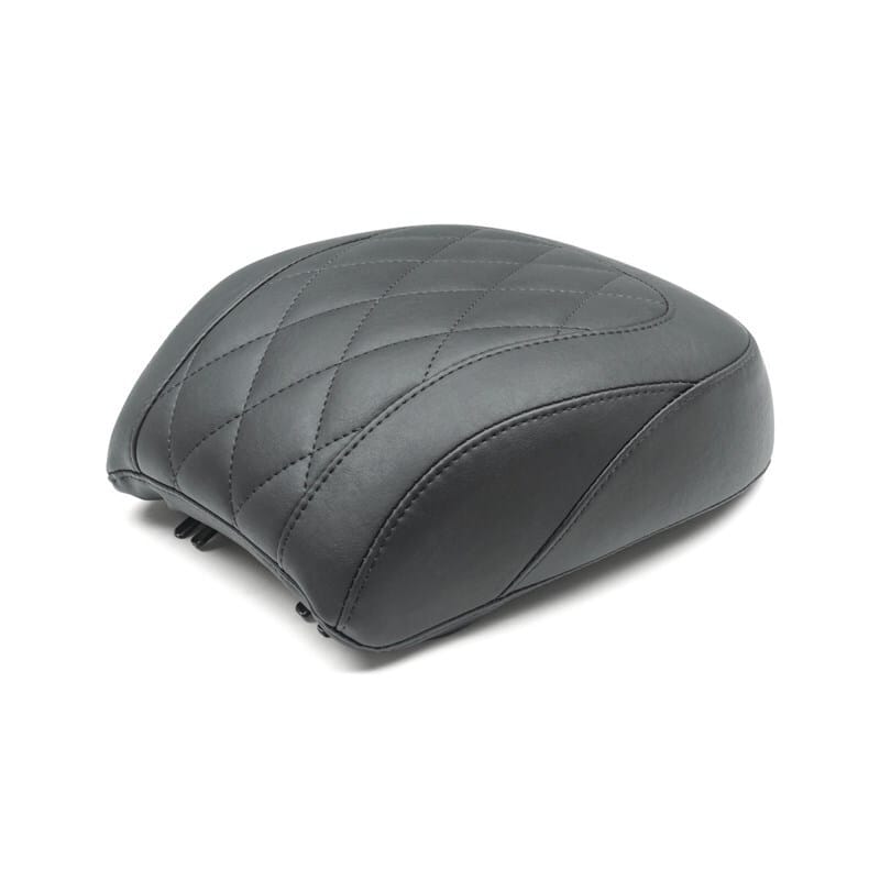 Mustang Motorcycle — Mustang 18-21 Harley Fat Boy Wide Tripper Passenger Seat Diamond Stitch - Black