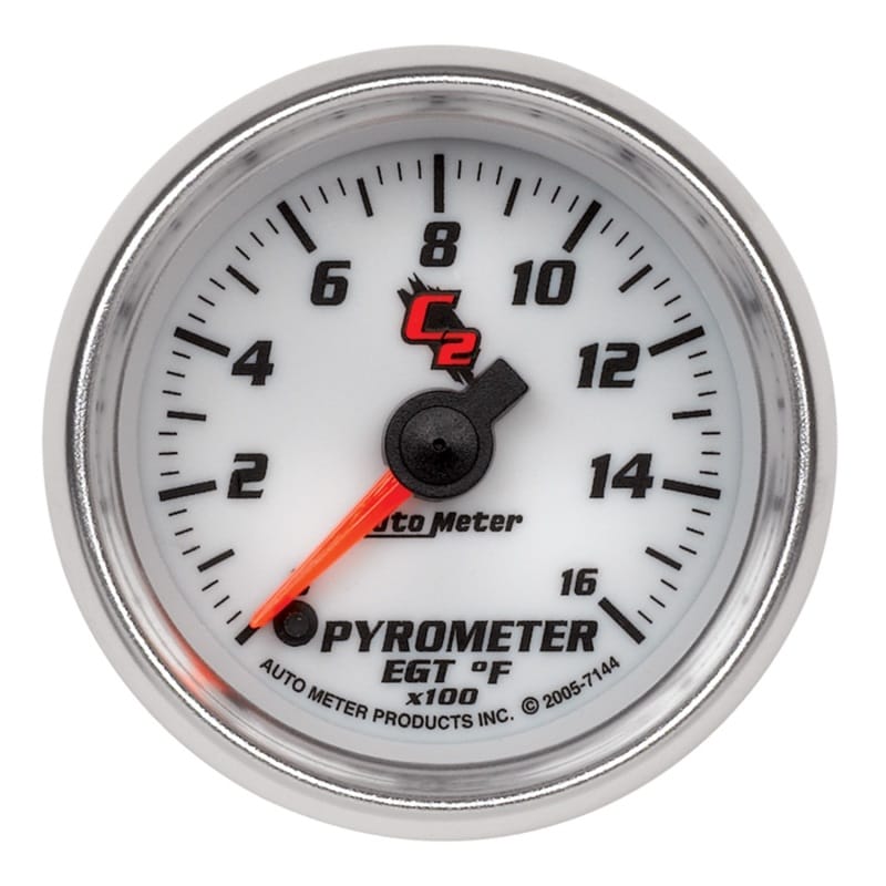 AutoMeter — GAUGE, PYROMETER (EGT), 2 1/16", 1600?F, DIGITAL STEPPER MOTOR, C2