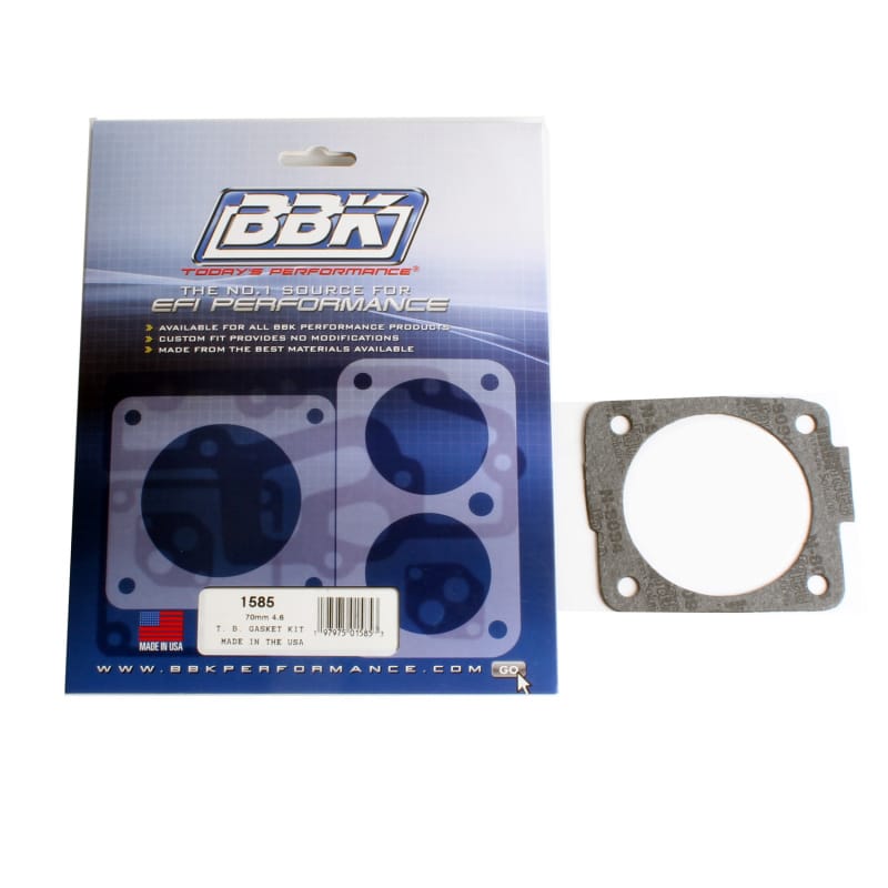 BBK — THROTTLE BODY GASKET KIT - FORD 4.6L 70/75MM FOR #1700 1703
Throttle Body Gasket Kit