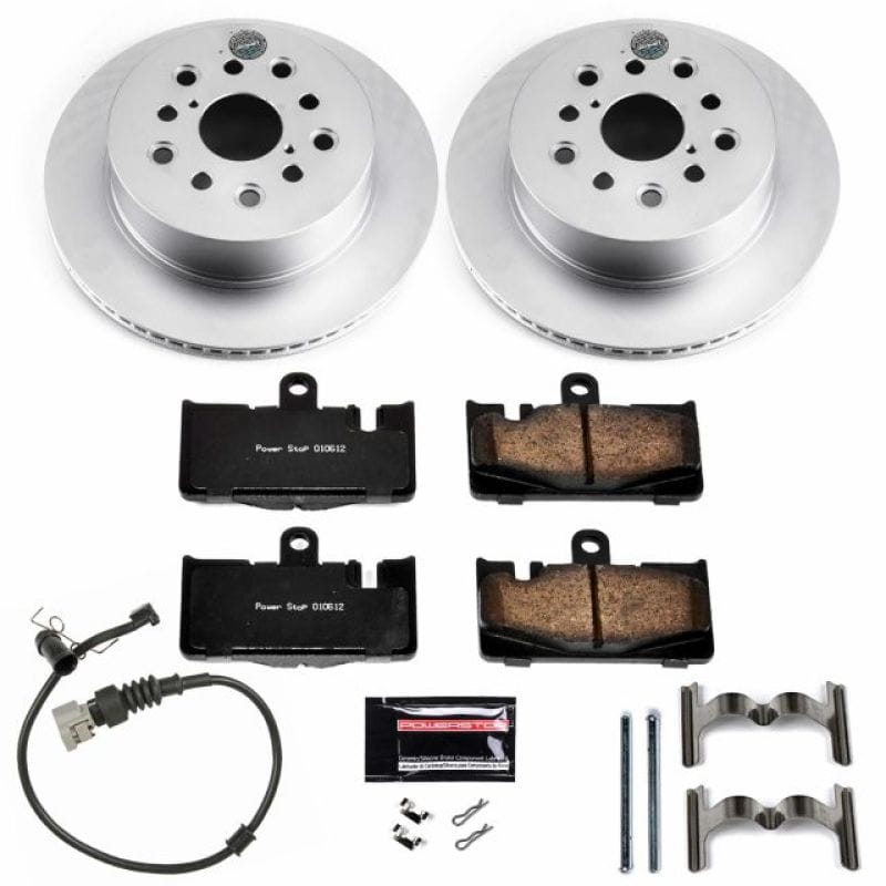 PowerStop — Genuine Geomet Coated Rotor and Low-Dust Ceramic Brake Pad Kit