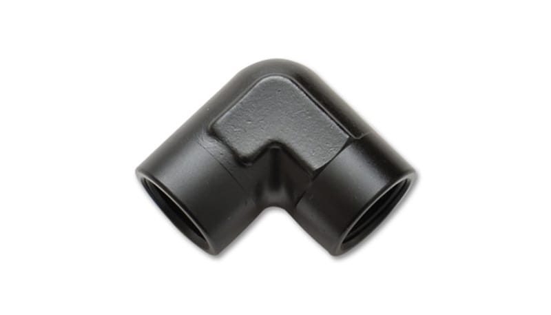 Vibrant — 90 Degree Female Pipe Coupler Fitting; Size: 1/8" NPT
1/8" NPT 90 deg. Female Pipe Coupler Fitting
90 Degree NPT Adapter Fitting