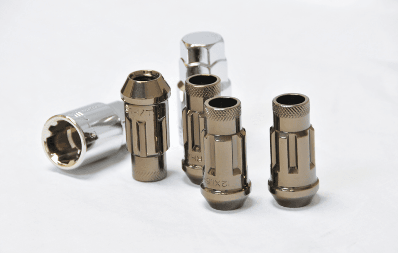 Wheel Mate — Wheel Mate Monster Open End Lug Nut Set of 4 - T Chrome 1/2in