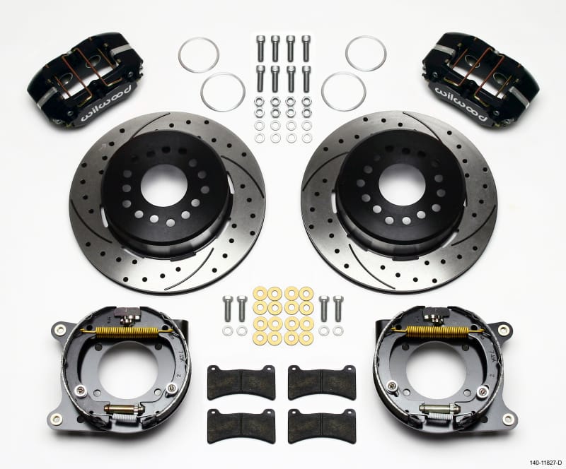 Wilwood — KIT,REAR,DISC/DRUM,IMPALA 59-64/VETTE 57-62,1PC 11.00,SRP,BLACK PWD CT