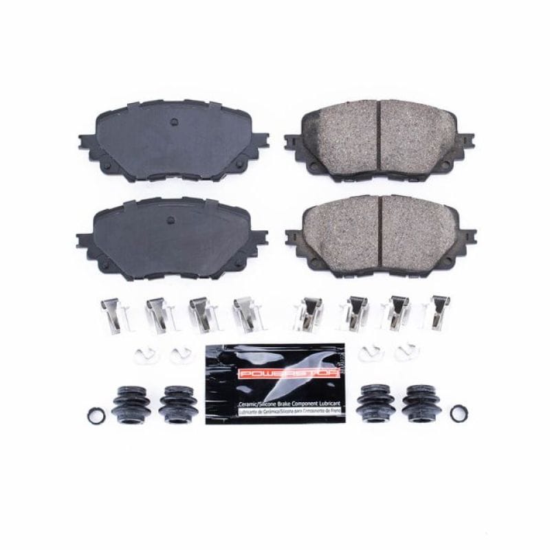PowerStop — PowerStop - Z23 Daily Driver Carbon-Fiber Ceramic Brake Pads with Hardware Kit