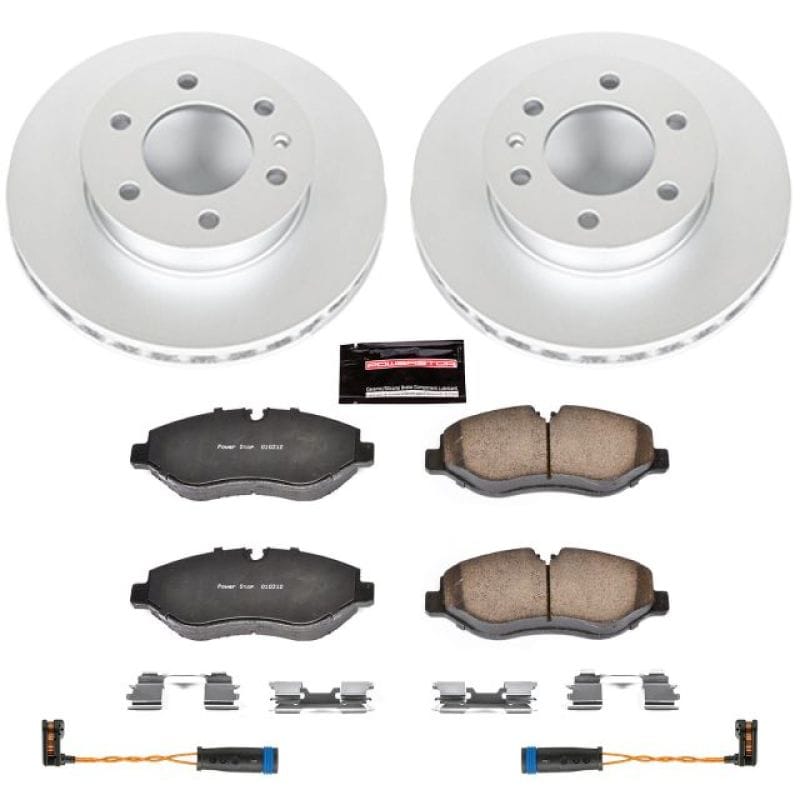 PowerStop — Genuine Geomet Coated Rotor and Carbon-Fiber Ceramic Brake Pad Kit