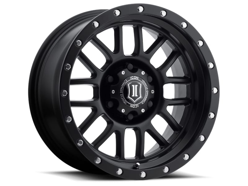 ICON — ICON ALLOYS ALPHA SAT BLK - 17 X 8.5 / 6 X 5.5 / 0MM / 4.75" BS