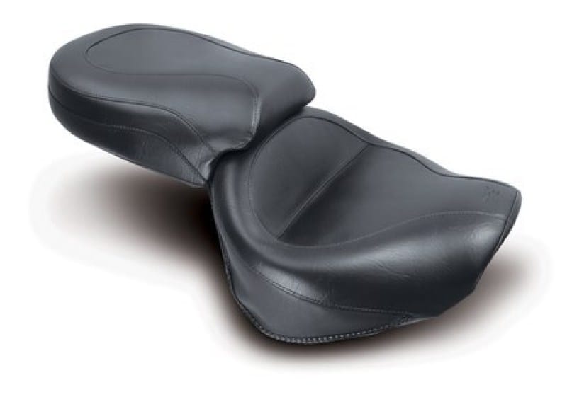 Mustang Motorcycle — Mustang 99-15 Yamaha Road Star 1600, 1700 Wide Touring 2PC Seat - Black