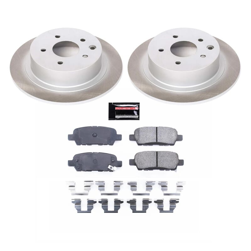 PowerStop — Semi-Coated Rotor and Low-Dust Ceramic Brake Pad Kit