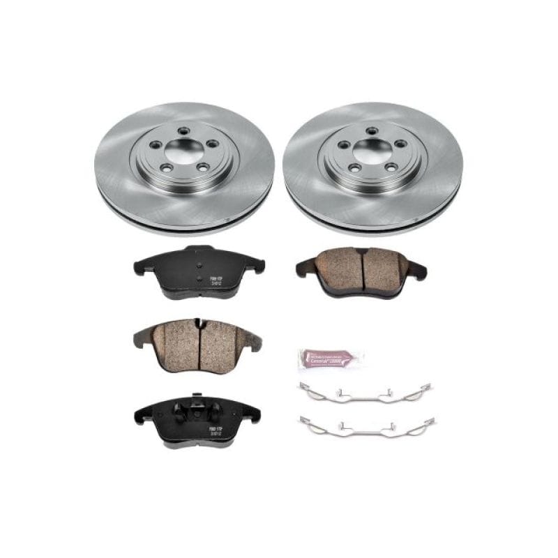 PowerStop — OE Stock Replacement Low-Dust Ceramic Brake Pad and Rotor Kit