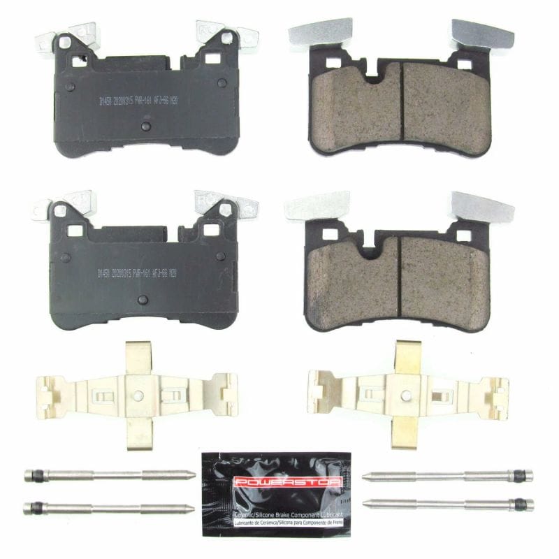 PowerStop — PowerStop - Z23 Daily Driver Carbon-Fiber Ceramic Brake Pads with Hardware Kit
