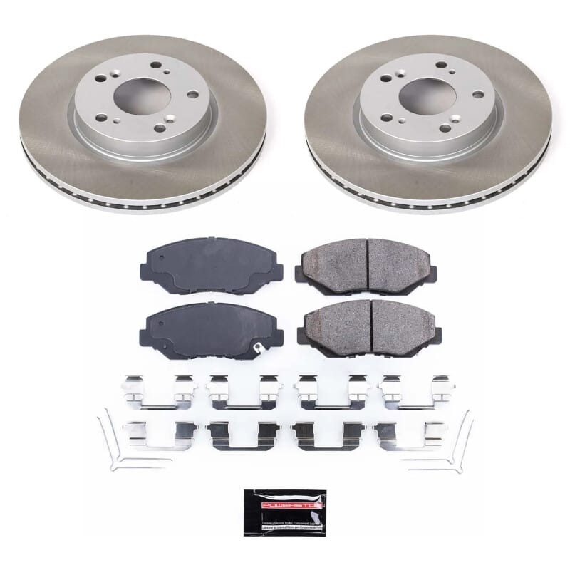 PowerStop — Semi-Coated Rotor and Low-Dust Ceramic Brake Pad Kit