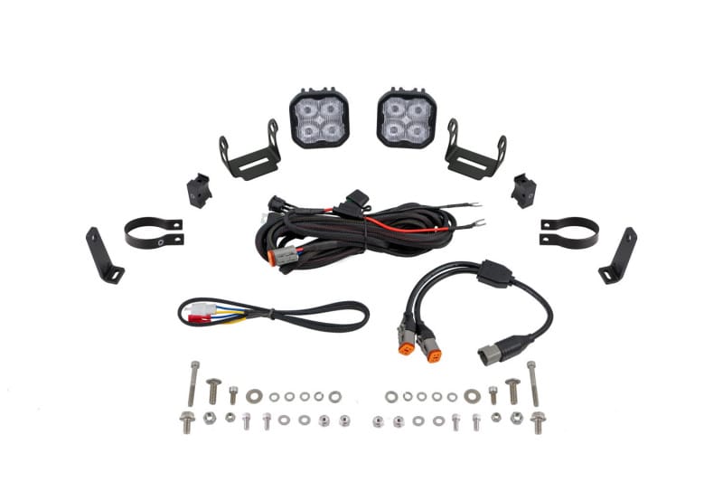 Diode Dynamics — Diode Dynamics SS3 LED Bumper 2 In Roll Bar Kit Sport - White SAE Fog (Pair)