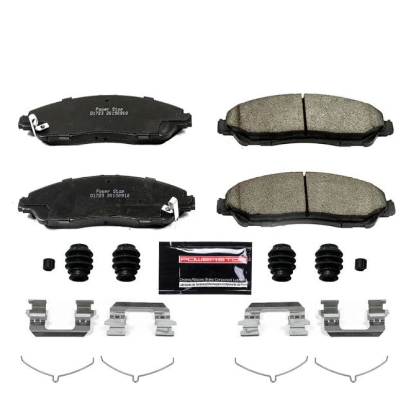PowerStop — PowerStop - Z23 Daily Driver Carbon-Fiber Ceramic Brake Pads with Hardware Kit
